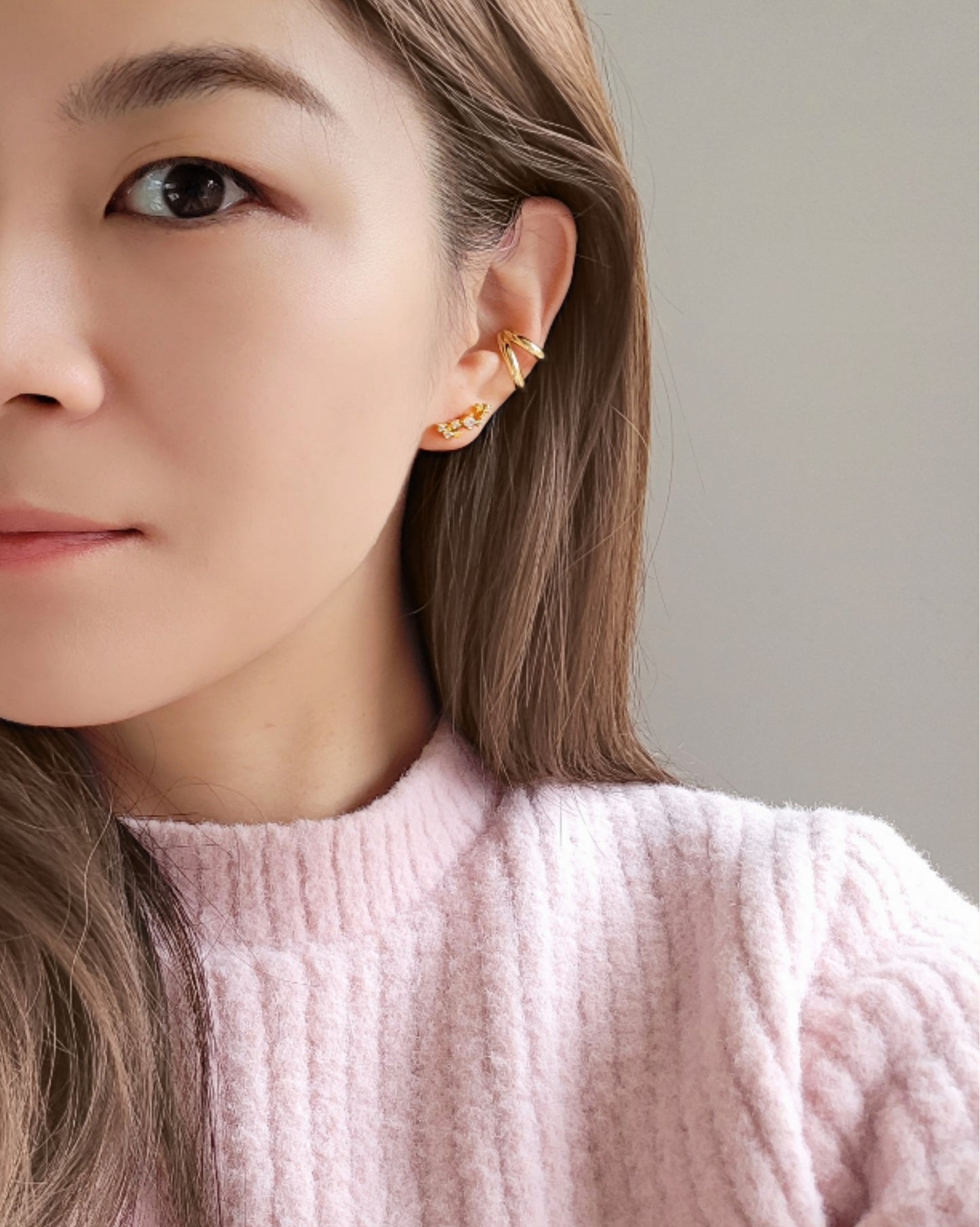 double layers ear cuff