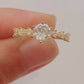 Dainty Solitaire Diamond Ring