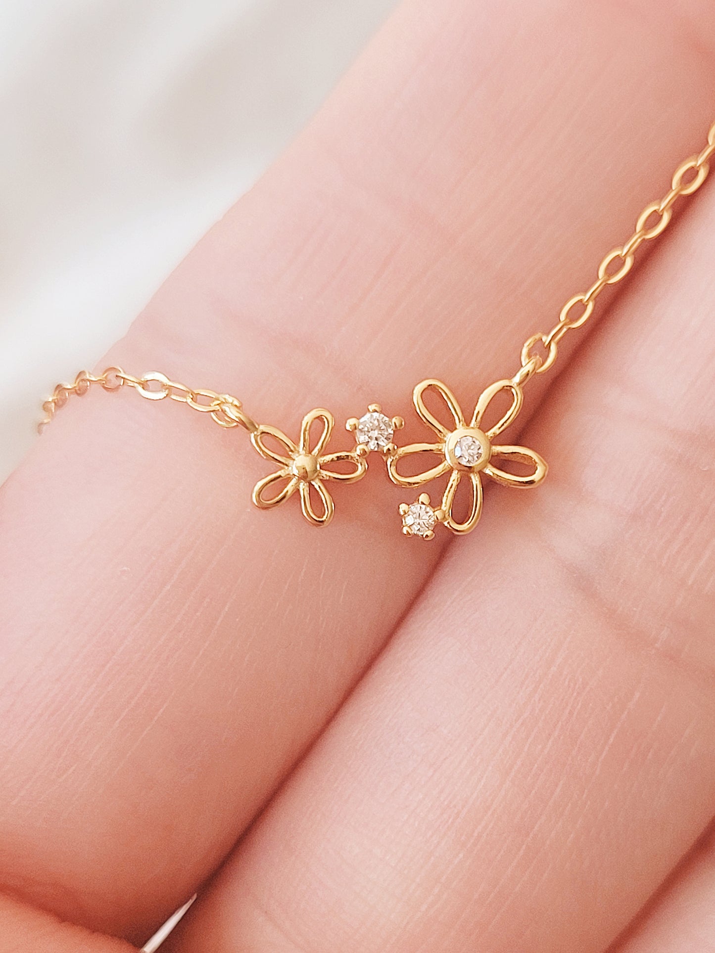 Tiny Flower Necklace