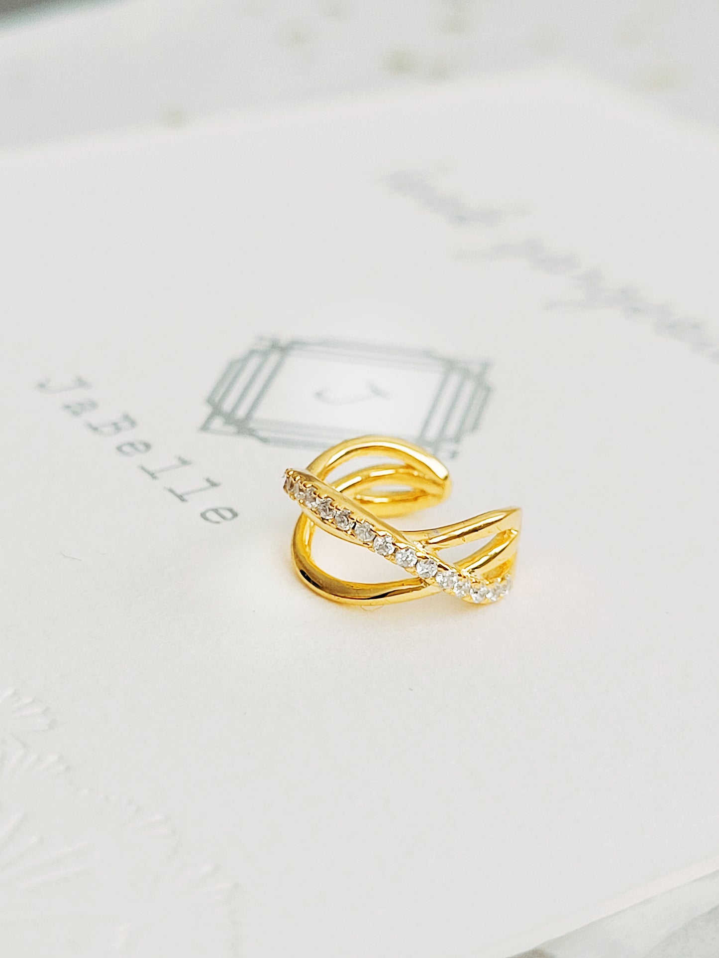 Triple Pave Ear Cuff