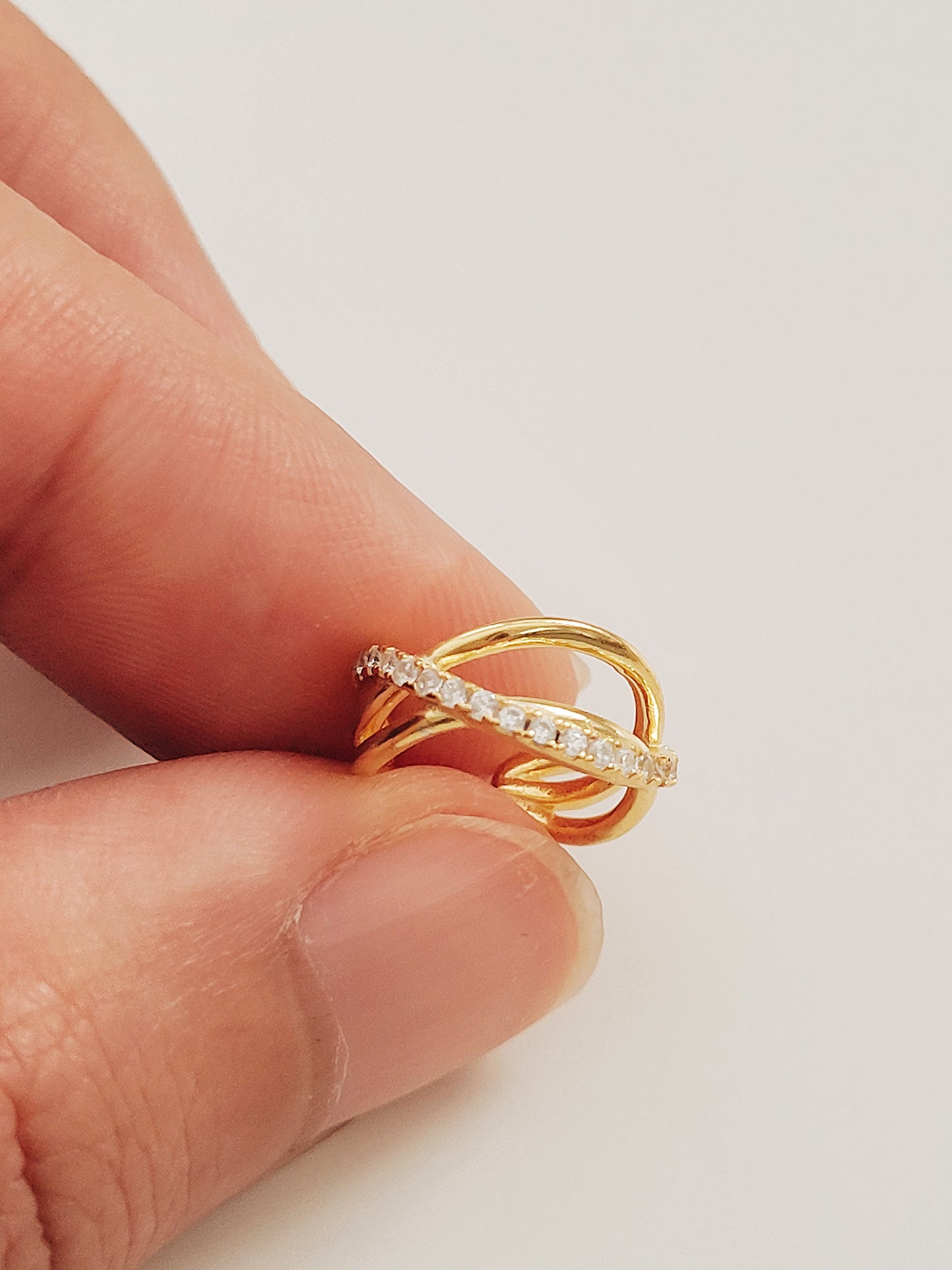 Triple Pave Ear Cuff