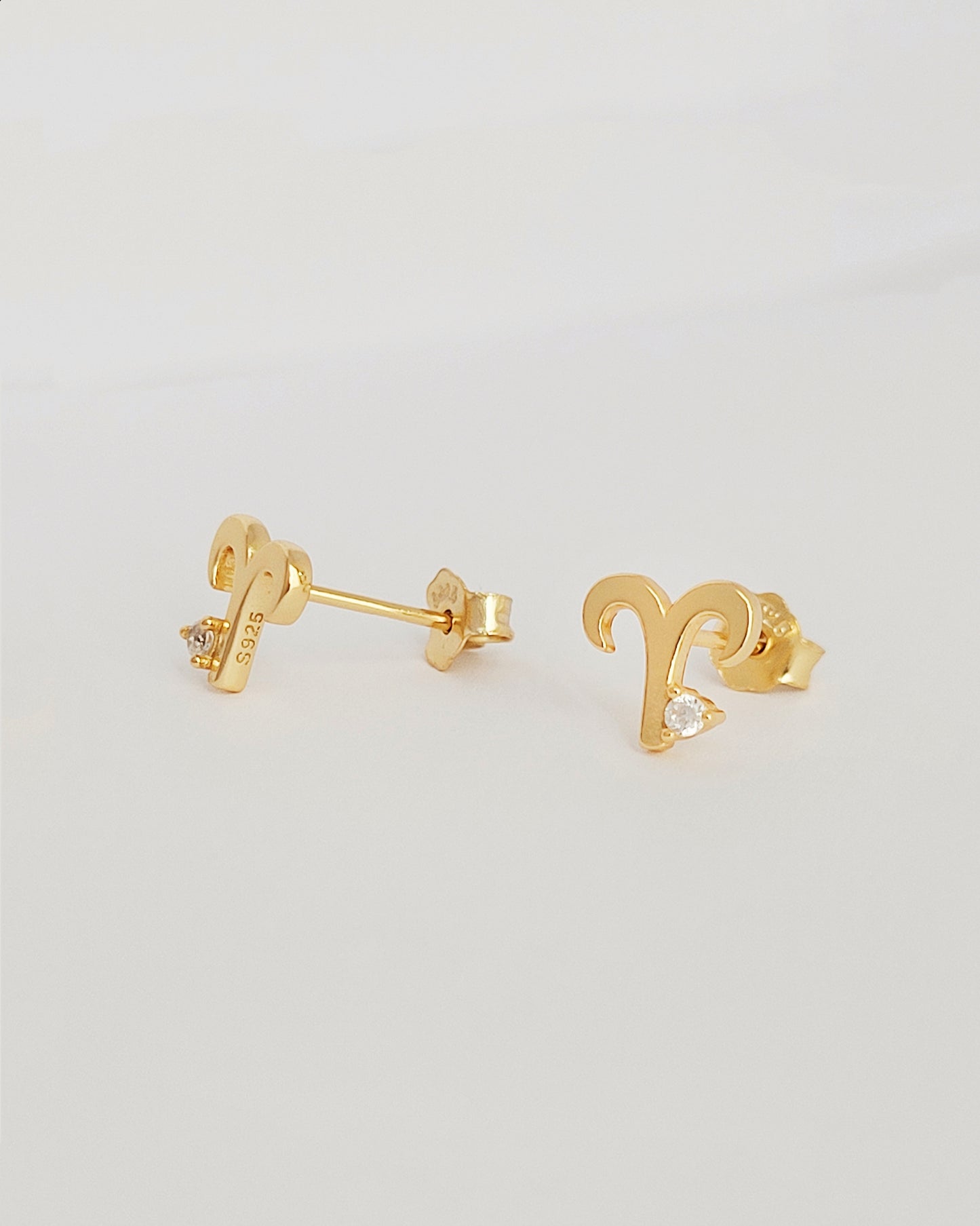 Starry Zodiac Sign Earrings · Aries