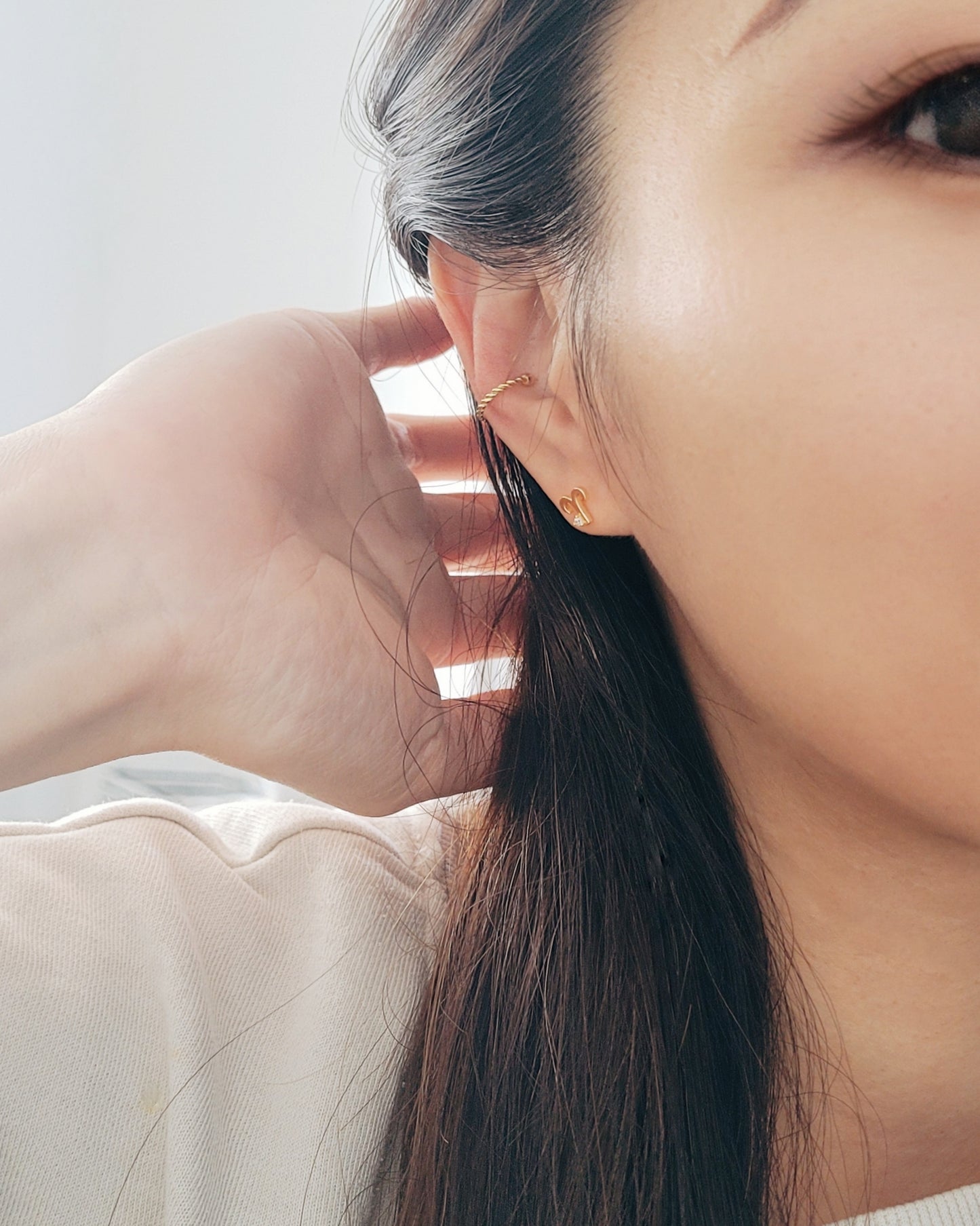 Starry Zodiac Sign Earrings · Aries