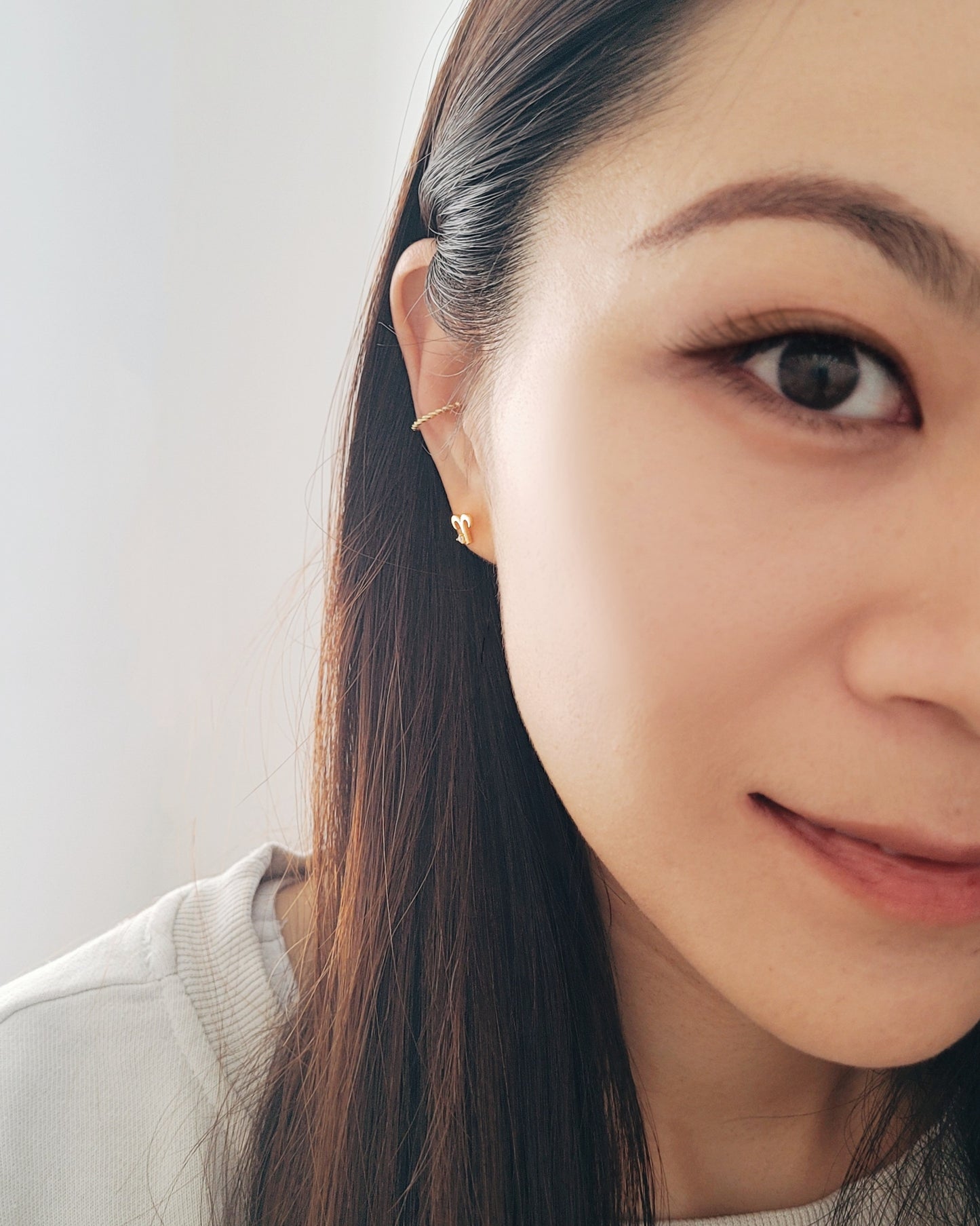 Starry Zodiac Sign Earrings · Aries