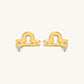 Starry Zodiac Sign Earrings · Libra
