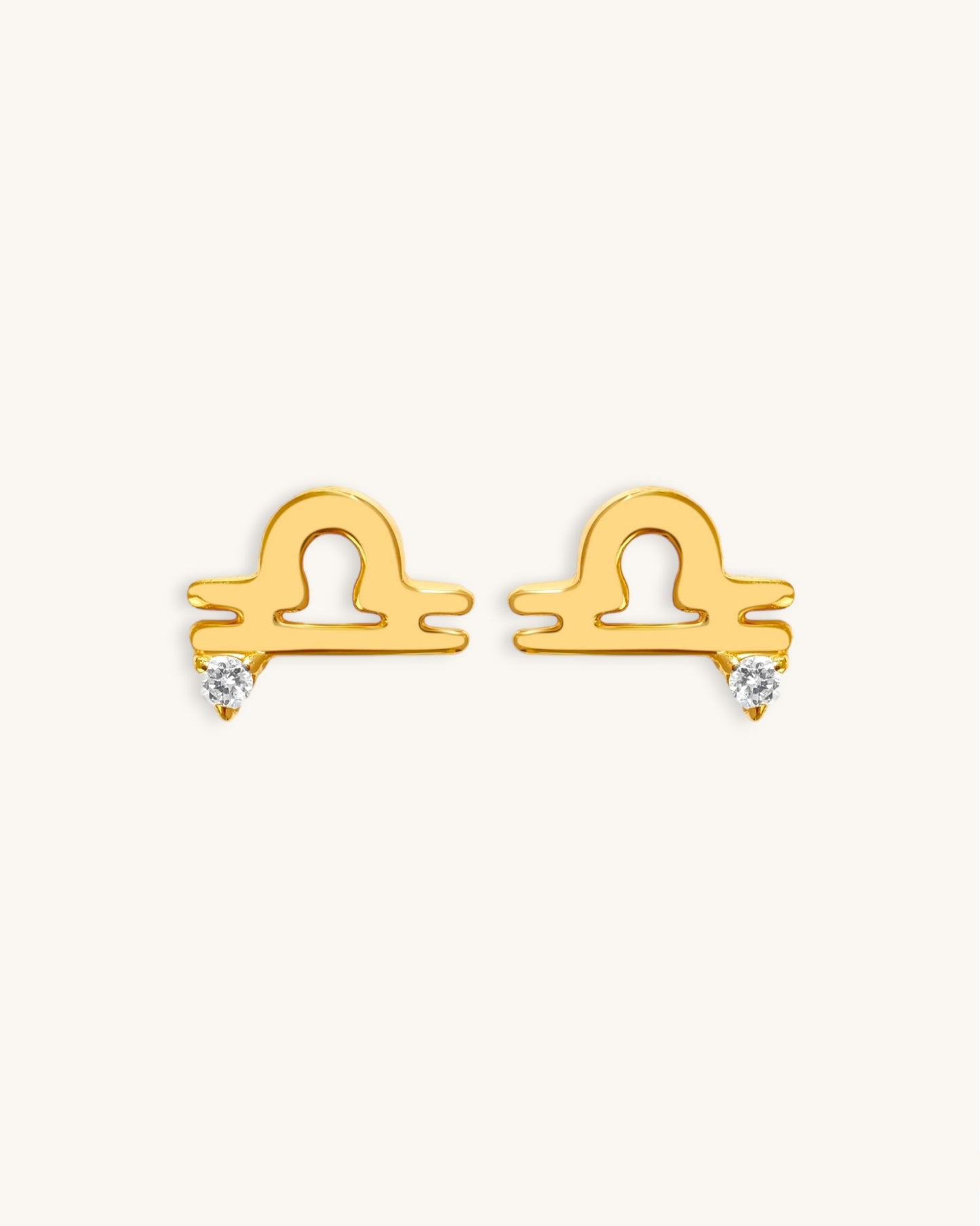 Starry Zodiac Sign Earrings · Libra