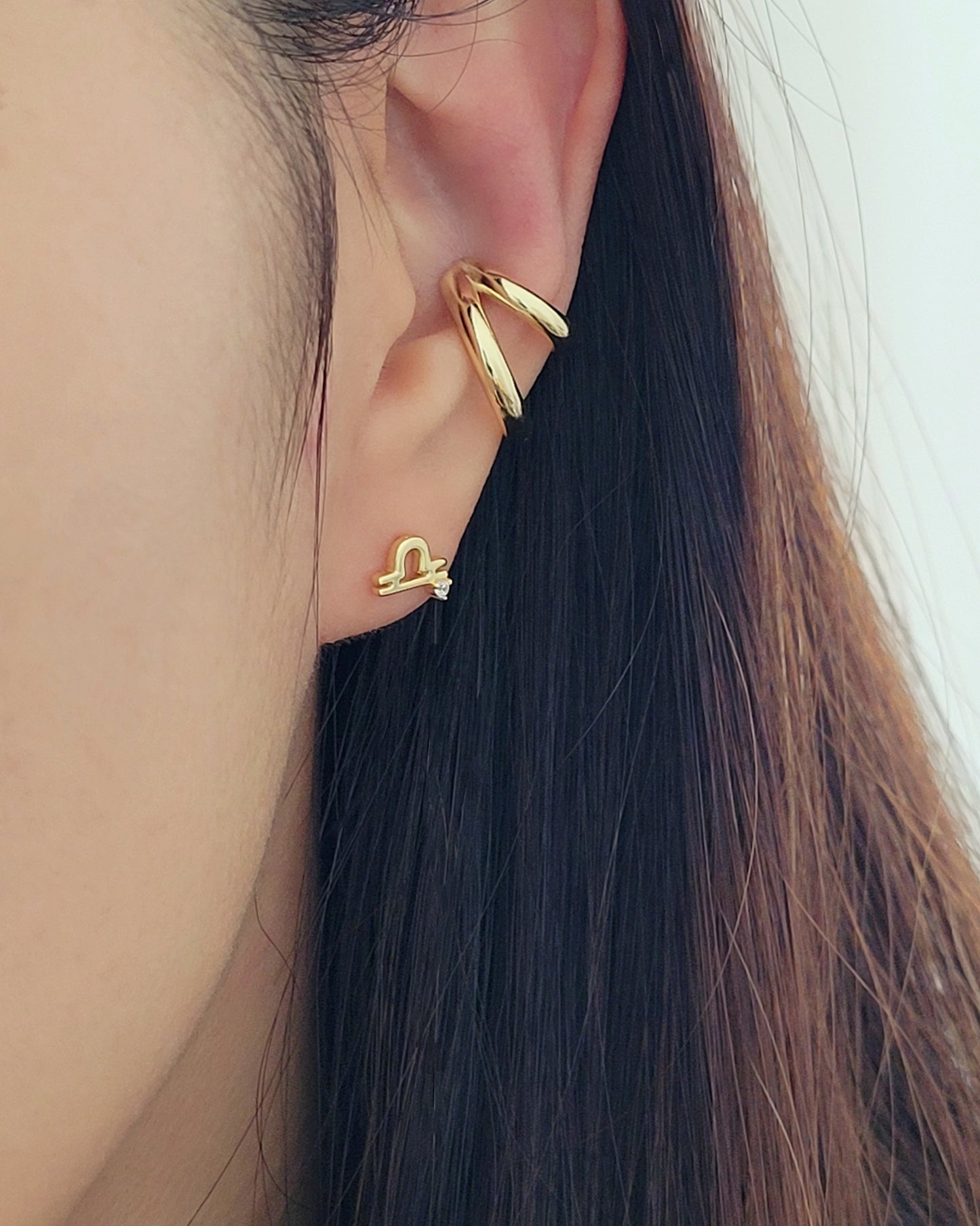 Starry Zodiac Sign Earrings · Libra