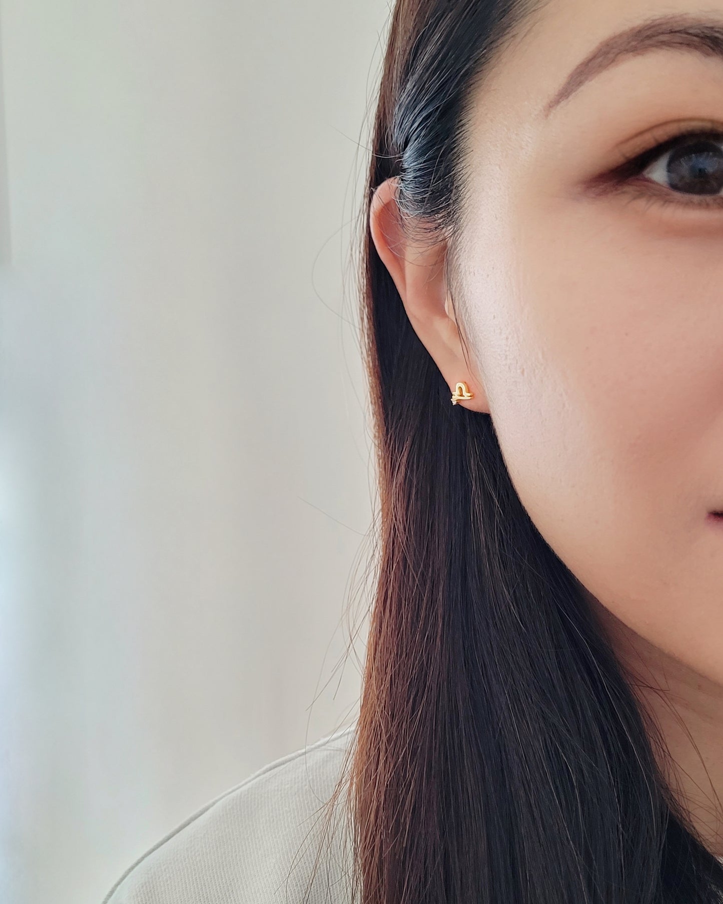 Starry Zodiac Sign Earrings · Libra