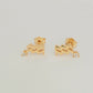 gold Aquarius earrings