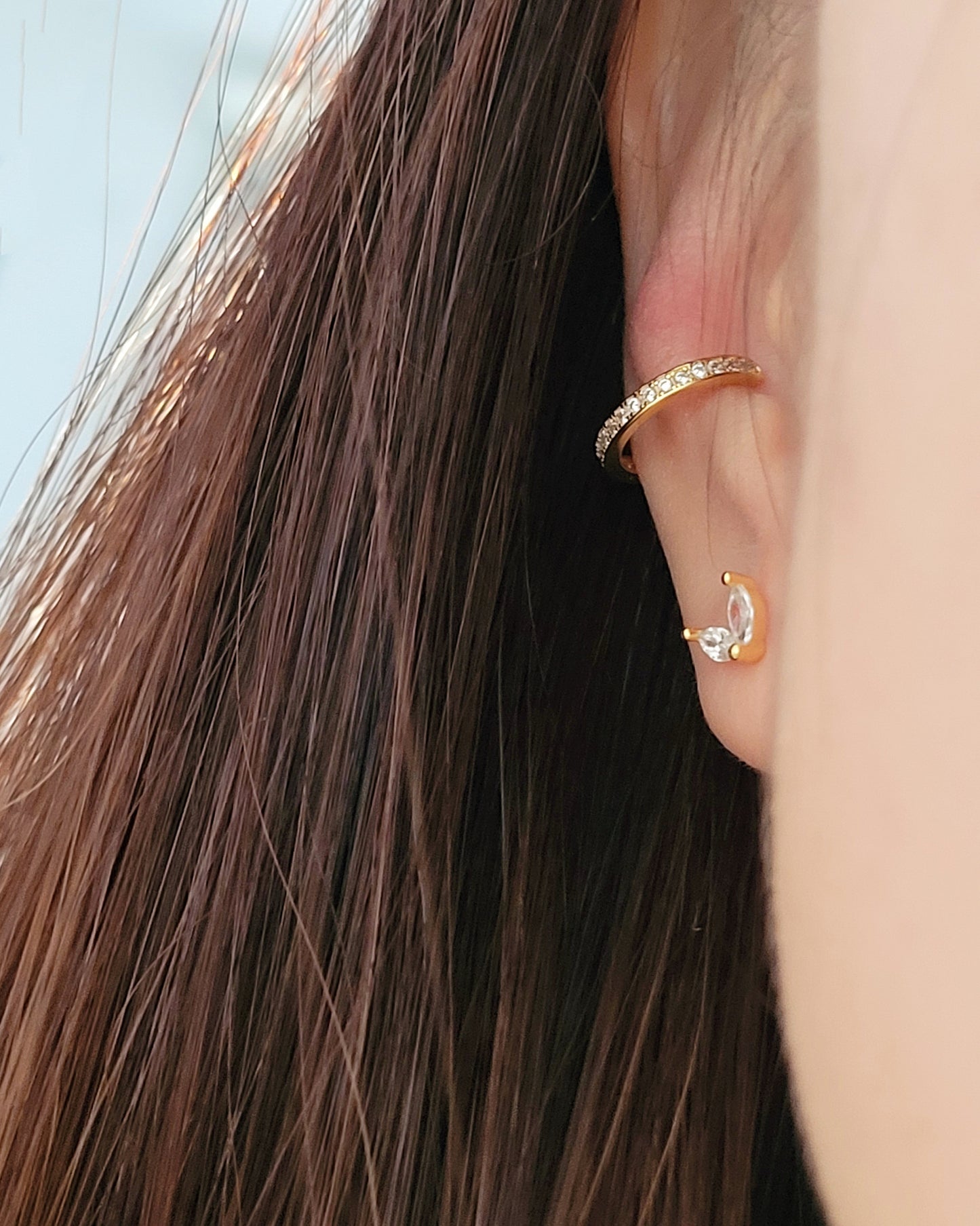 diamond ear cuff