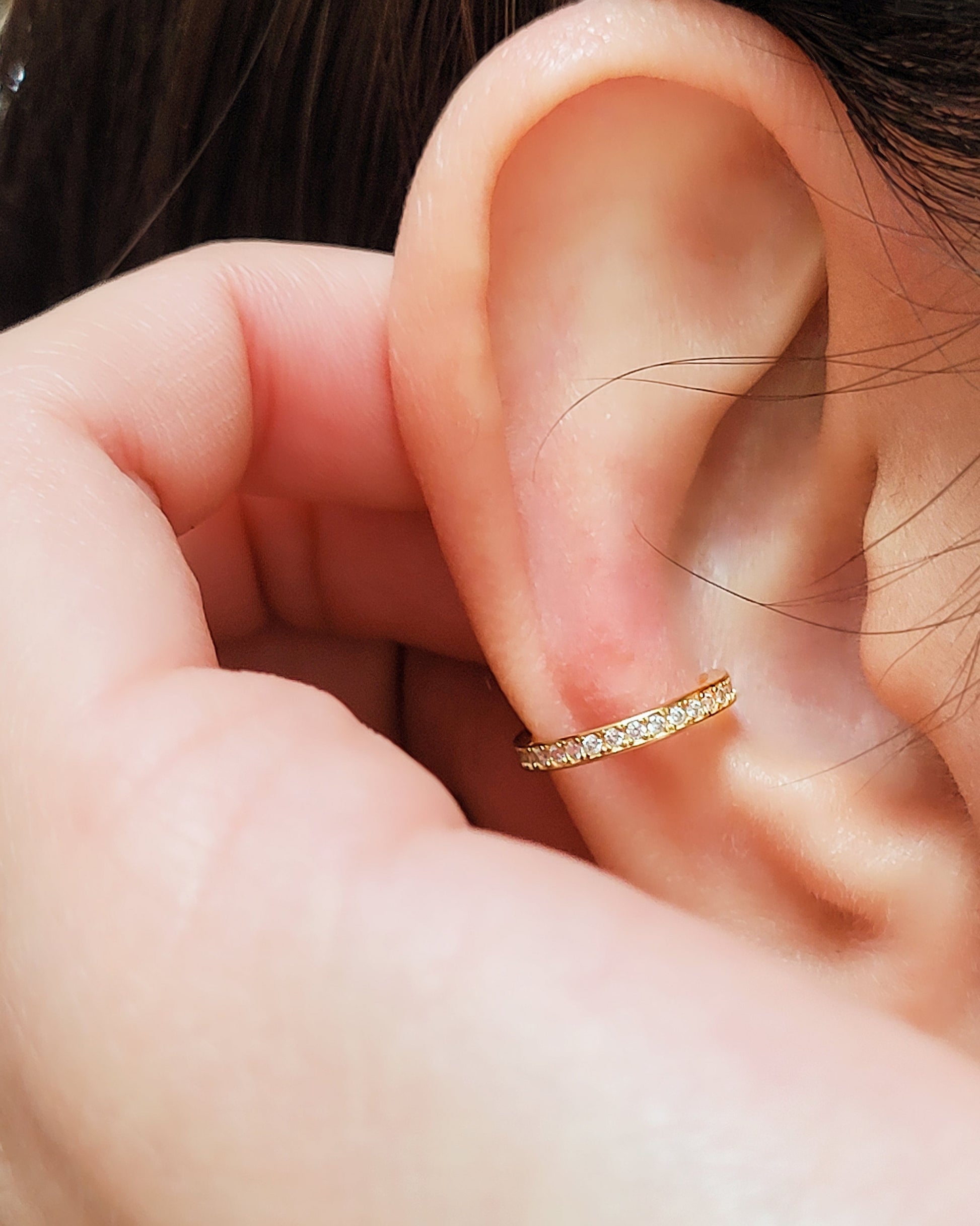 crystal ear cuff
