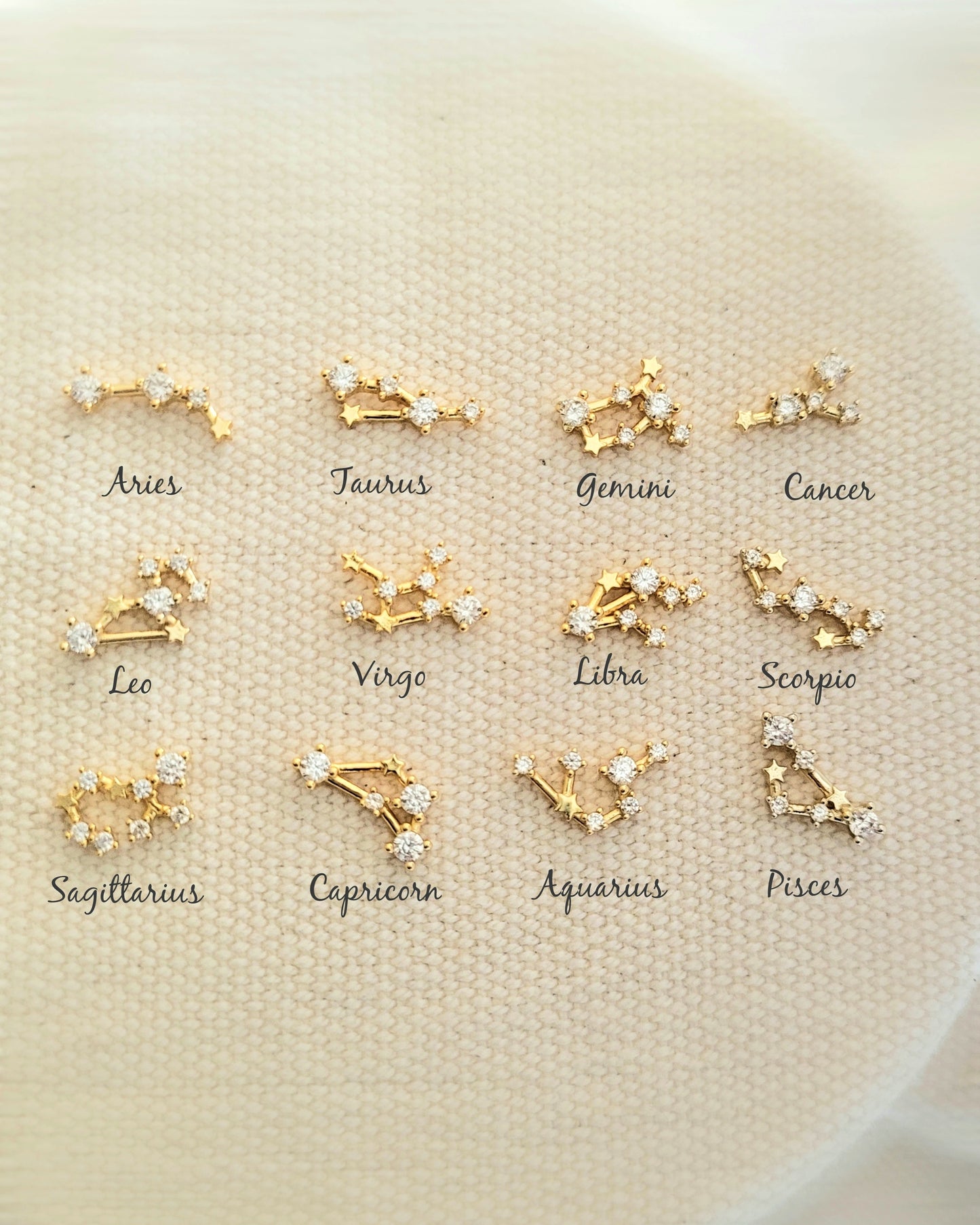 Starry Constellation Earring Aquarius Zodiac jewellery for women